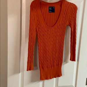 American eagle orange sweater
